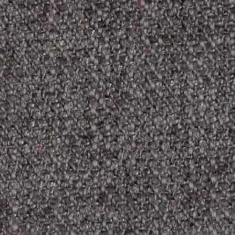 Charcoal gray fabric sample displaying a dense, granular weave with subtle tonal variations and a uniform textured surface.
